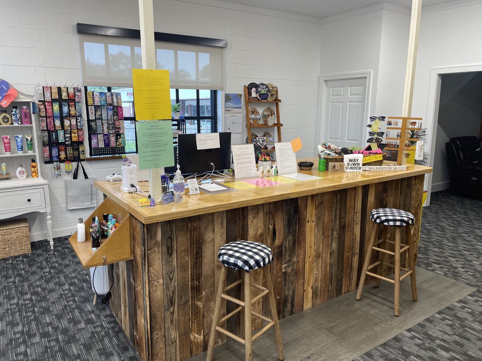 The front counter